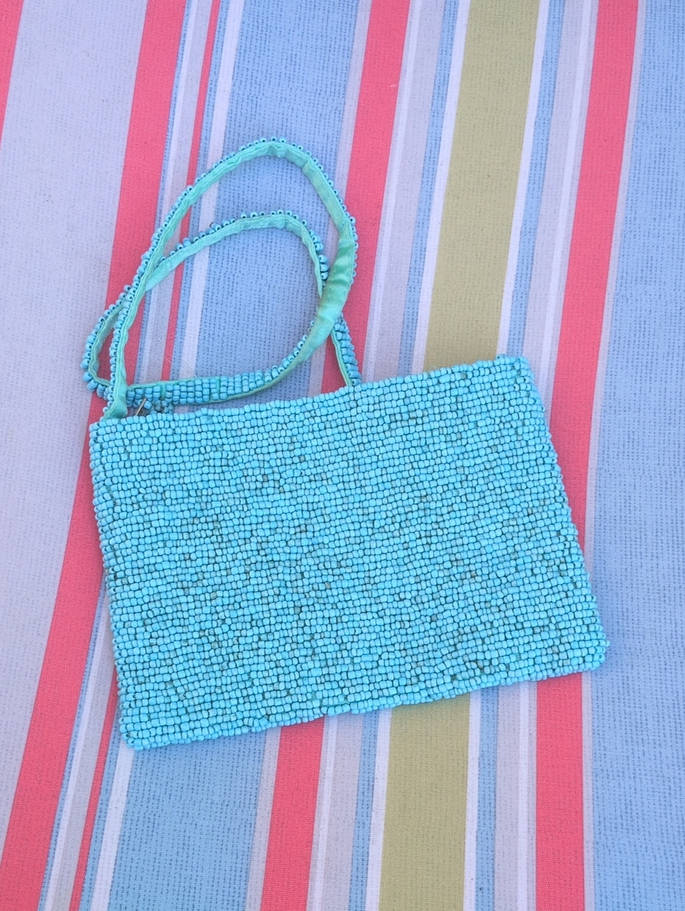 Turquoise Beaded Shoulder Bag - Women